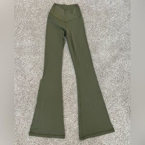 Aerie crossover yoga pants size small olive green